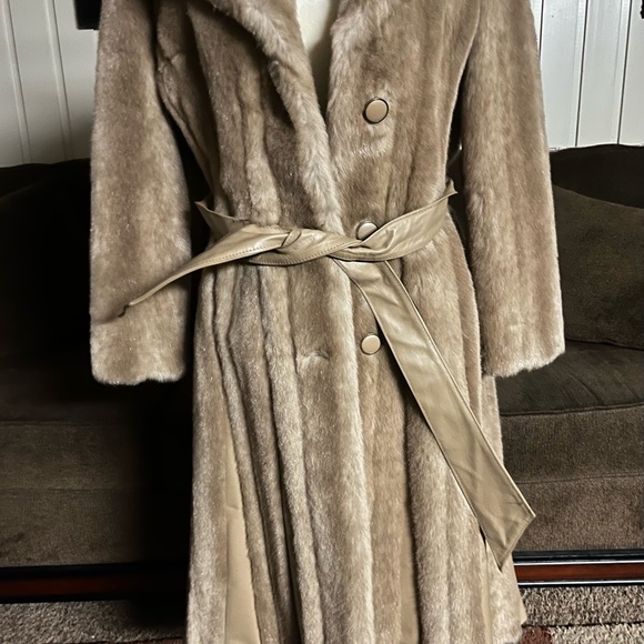 Jet Set California~Vintage Dress Fur Coat~Size 12 (New W/Tags) - Picture 3 of 16